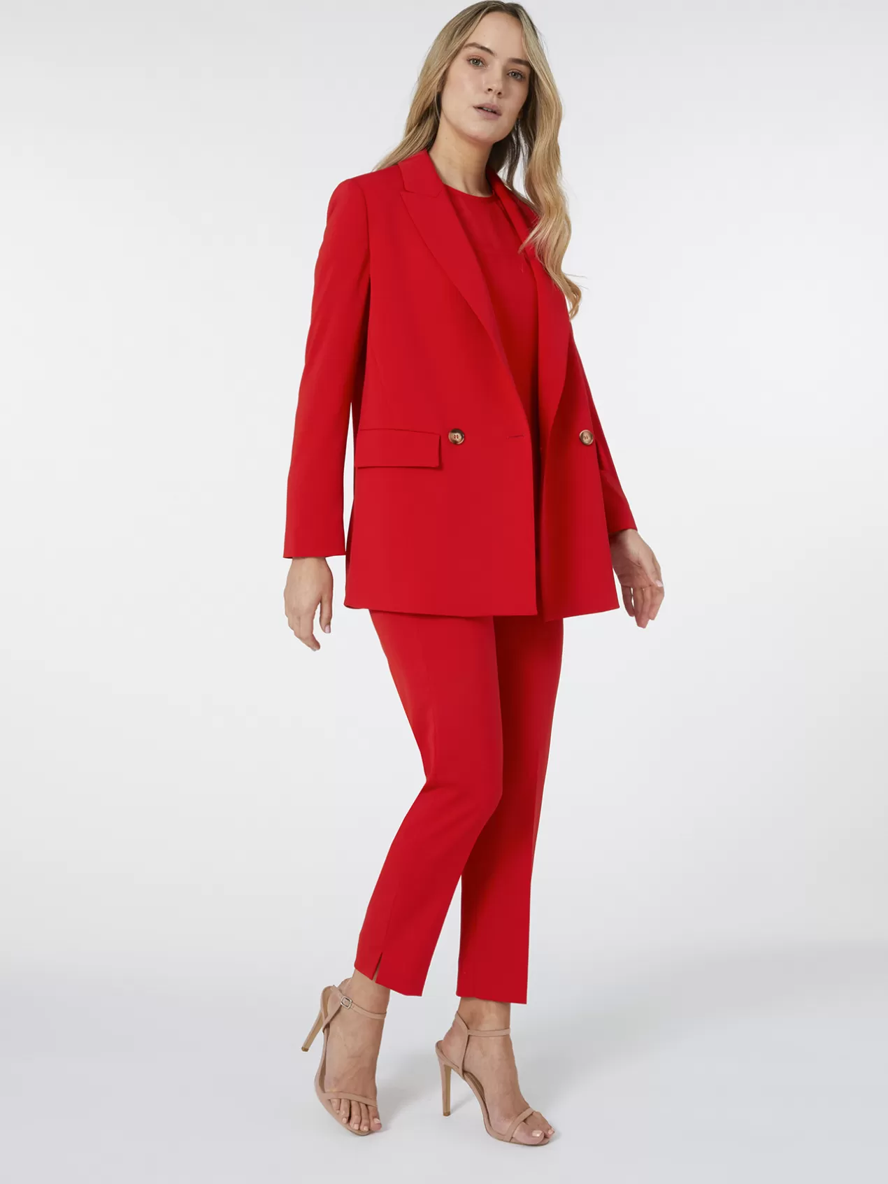 Discount Elena Mirò Blazer A Double Boutonnage Rouge