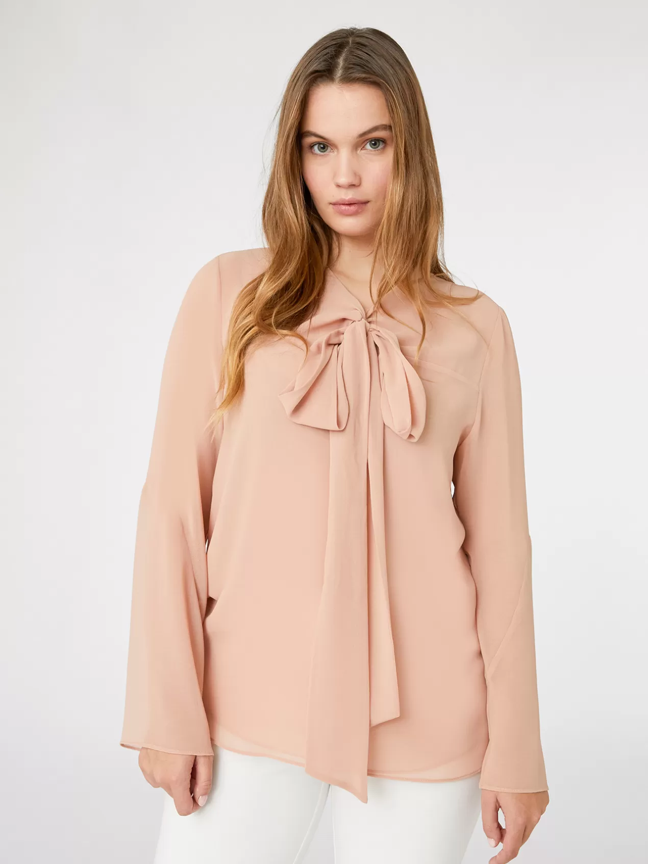 Fashion Elena Mirò Blouse A Lavalliere Rose