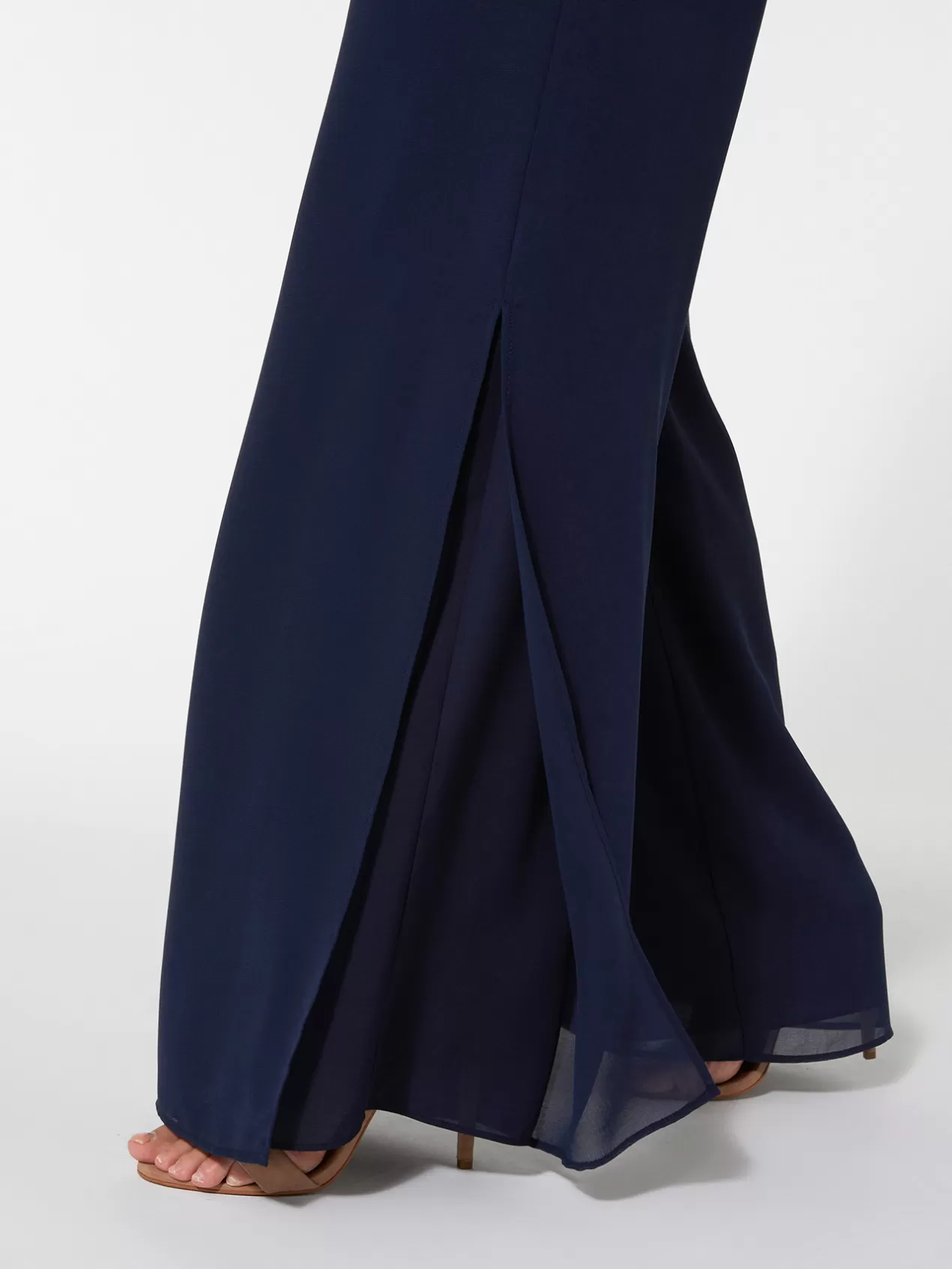 Cheap Elena Mirò Ensemble Elegant Compose D'Un Top, D'Un Pantalon Et D'Une Etole Bleu