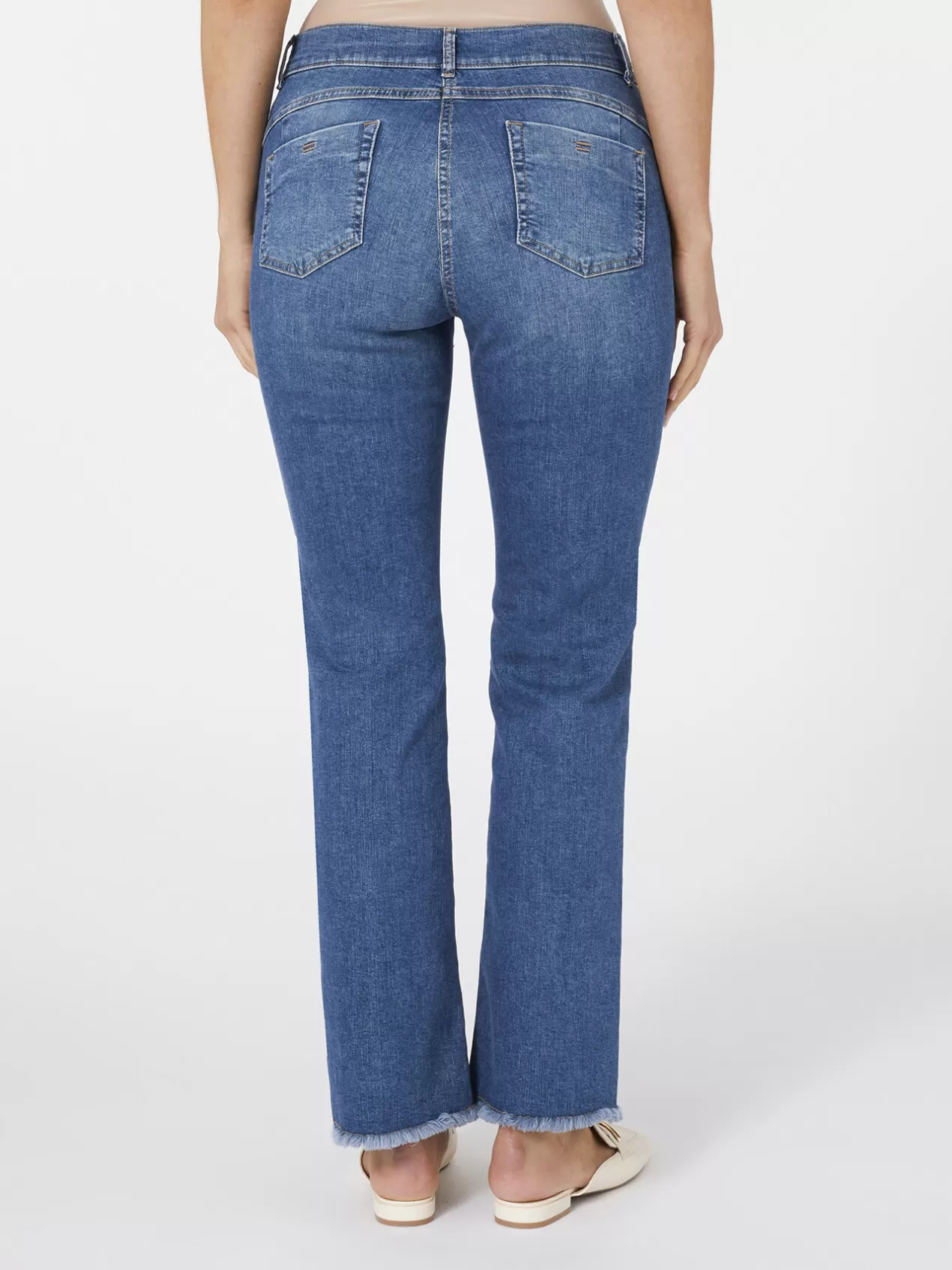 Best Sale Elena Mirò Jean Kick Flare Imitation Vintage Light - Blue