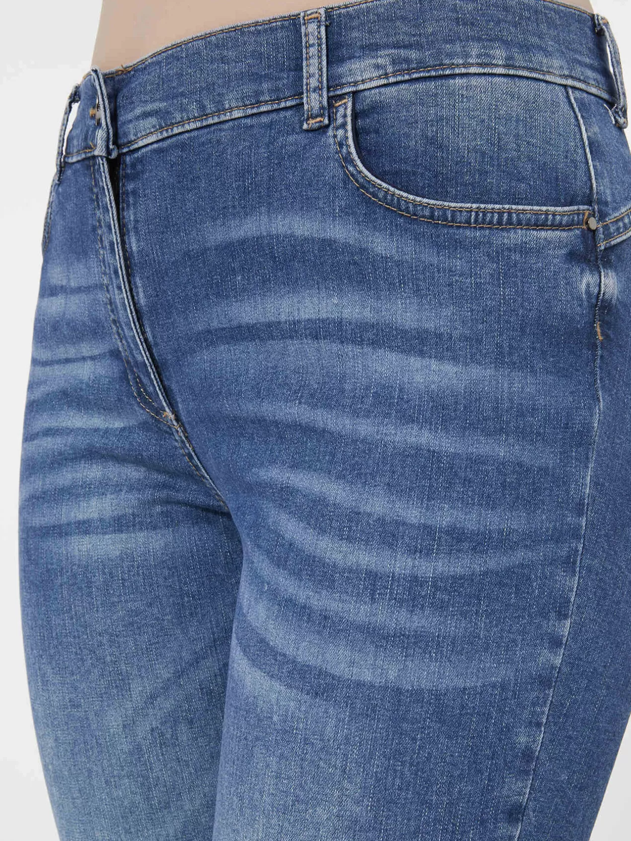 Best Sale Elena Mirò Jean Kick Flare Imitation Vintage Light - Blue