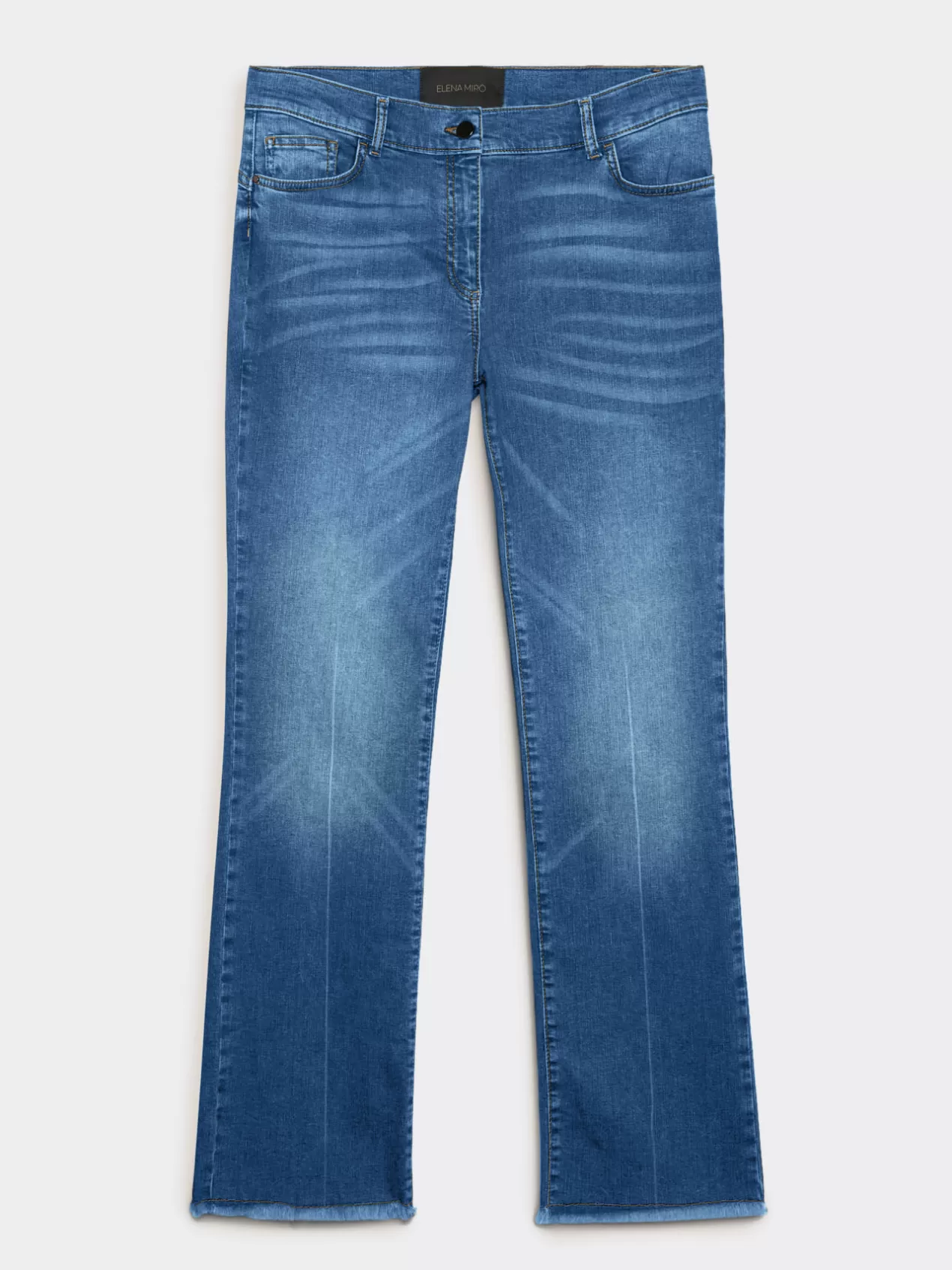 Best Sale Elena Mirò Jean Kick Flare Imitation Vintage Light - Blue