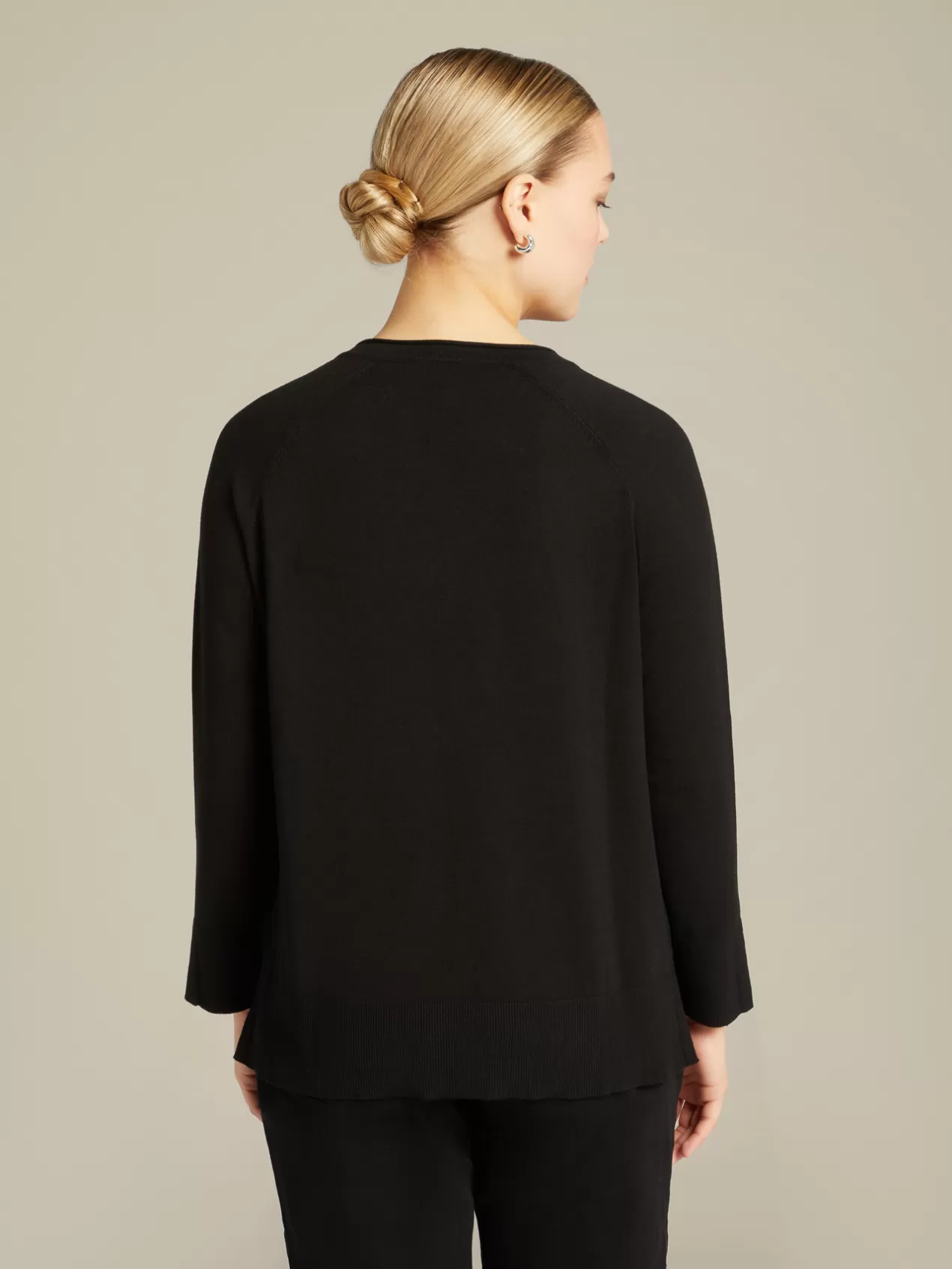 Hot Elena Mirò Pull En Viscose Agreable A Porter Ecovero™ Modele Basic Noir