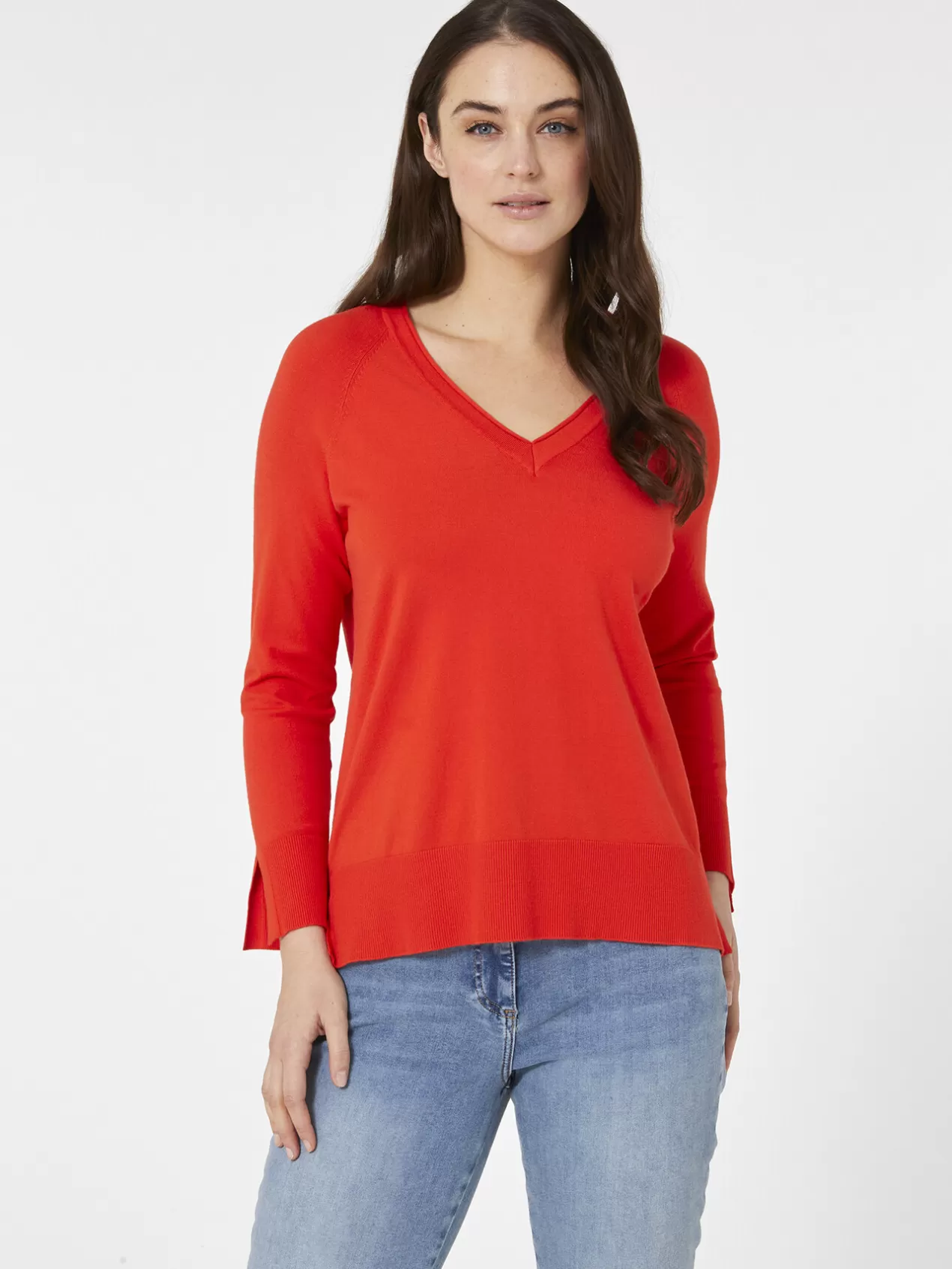 Sale Elena Mirò Pull En Viscose Agreable A Porter Ecovero™ Modele Basic Rouge