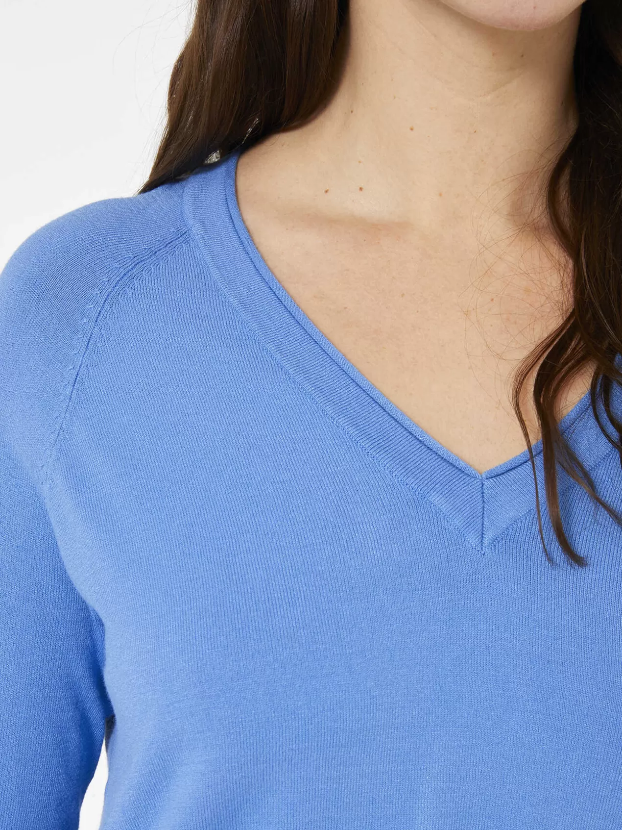Outlet Elena Mirò Pull En Viscose Agreable A Porter Ecovero™ Modele Basic Light - Blue