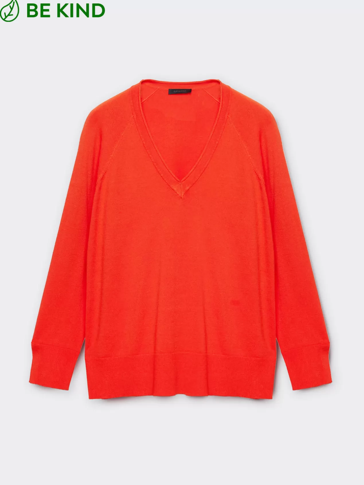 Sale Elena Mirò Pull En Viscose Agreable A Porter Ecovero™ Modele Basic Rouge