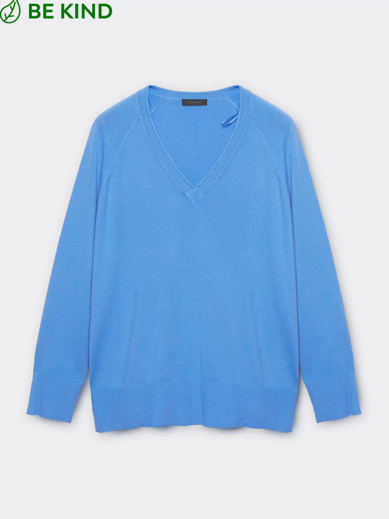 Outlet Elena Mirò Pull En Viscose Agreable A Porter Ecovero™ Modele Basic Light - Blue