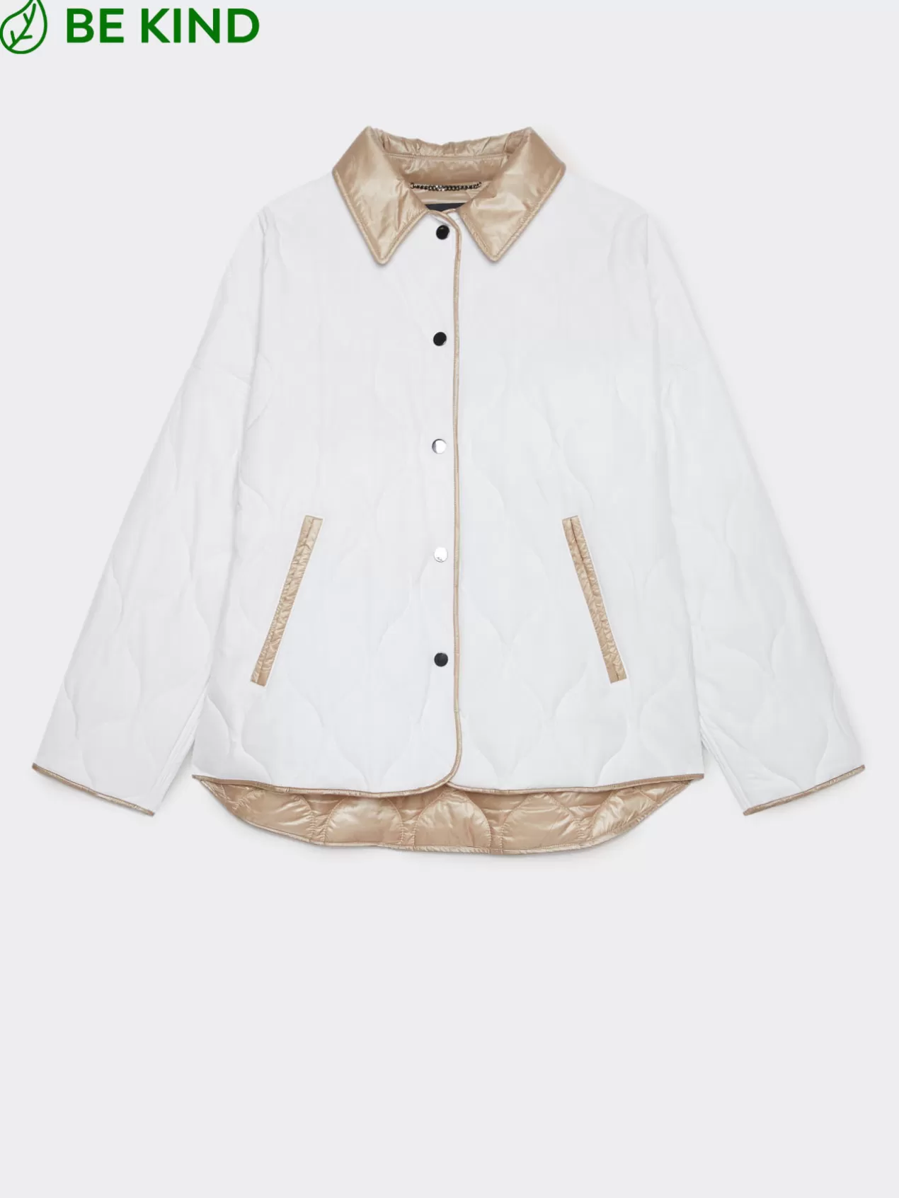 Flash Sale Elena Mirò Veste Bicolore Matelassee En Nylon Recycle Blanc