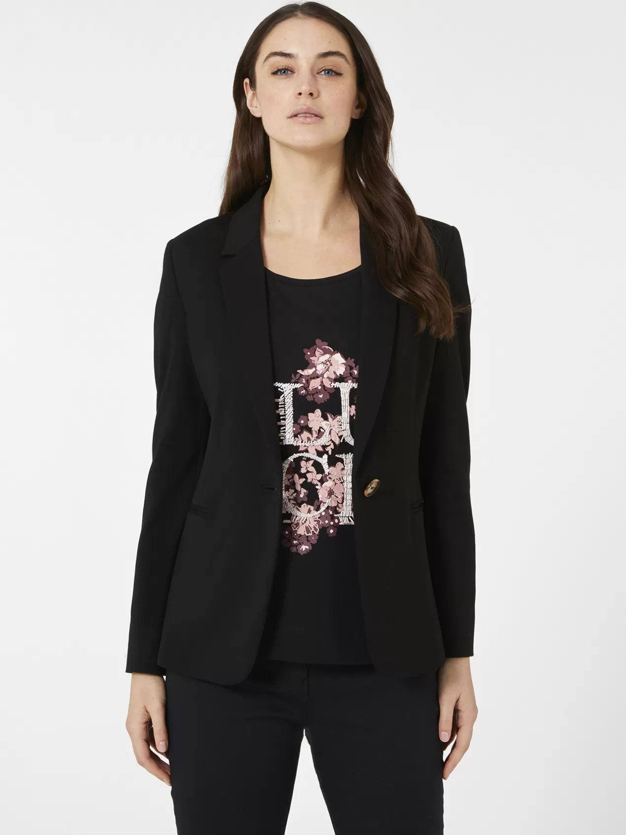 Cheap Elena Mirò Veste Blazer En Maille Milano Stretch Noir